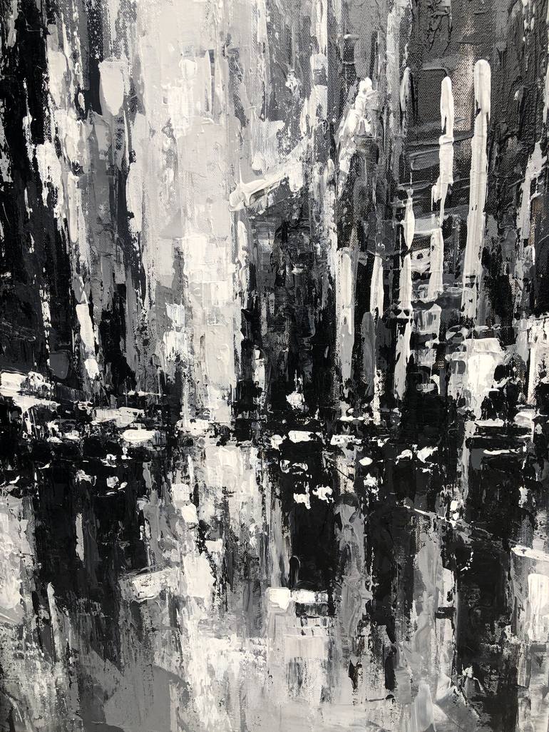 Original Abstract Cities Painting by Mande A