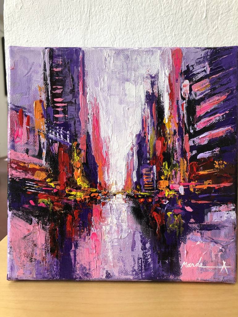 Original Cities Painting by Mande A