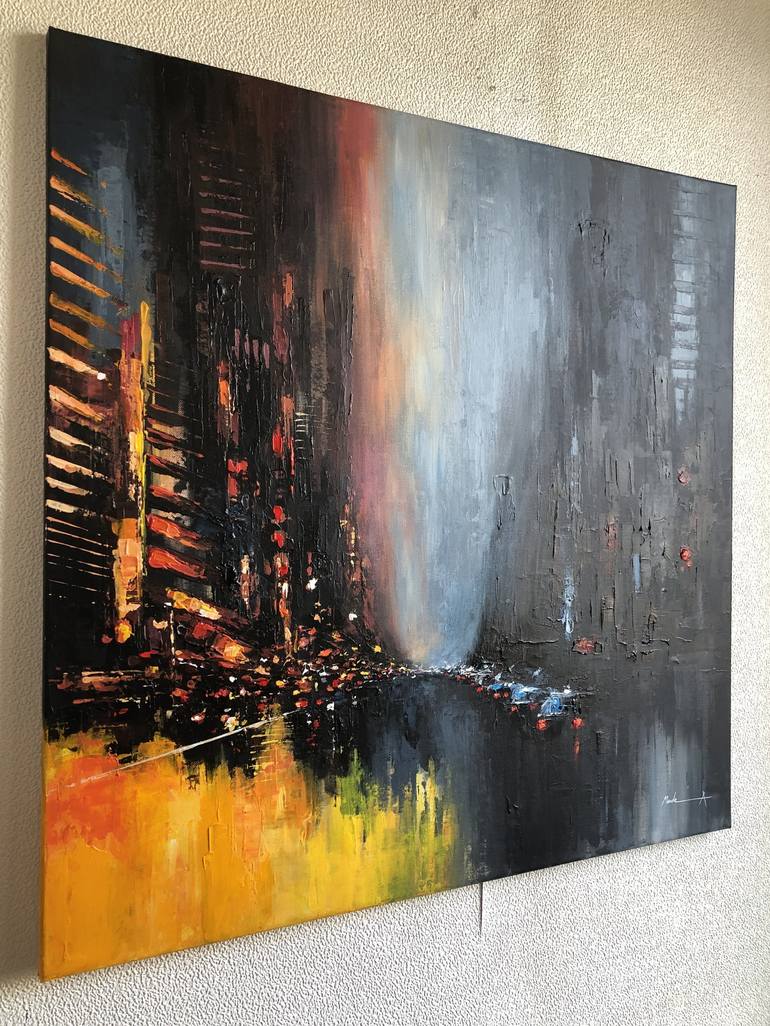 Original Abstract Expressionism Abstract Painting by Mande A