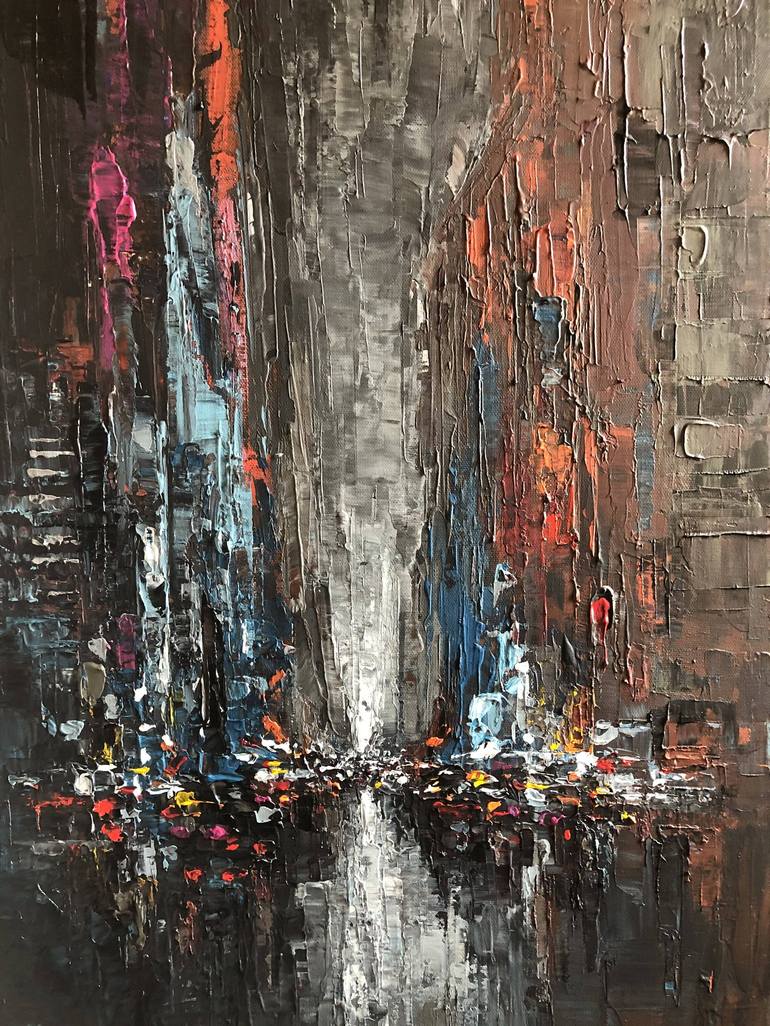 Original Cities Painting by Mande A