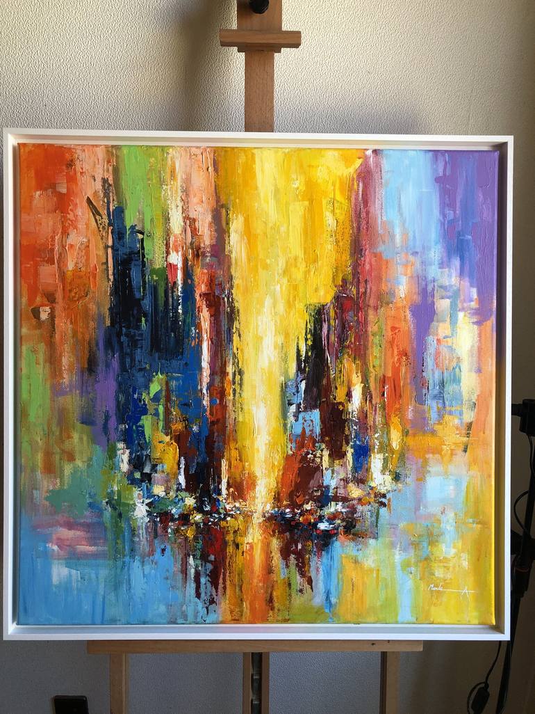 Original Cities Painting by Mande A