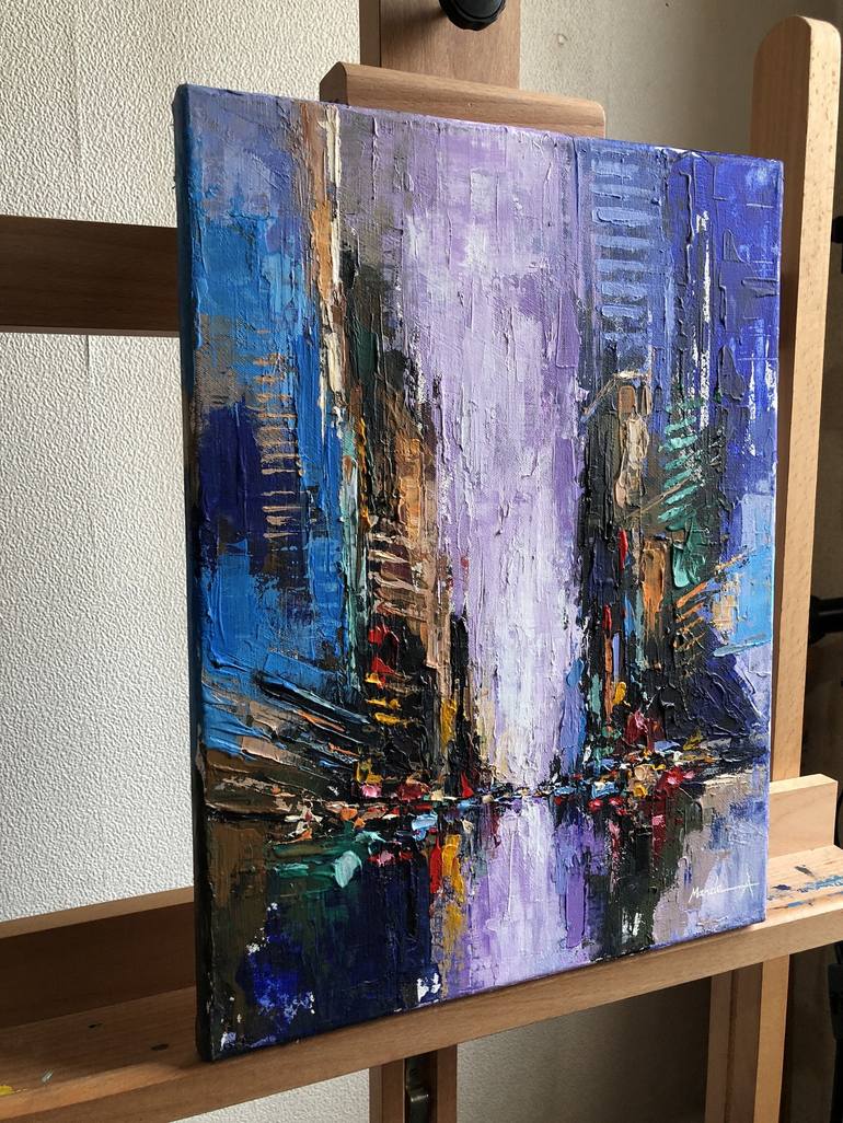 Original Cities Painting by Mande A
