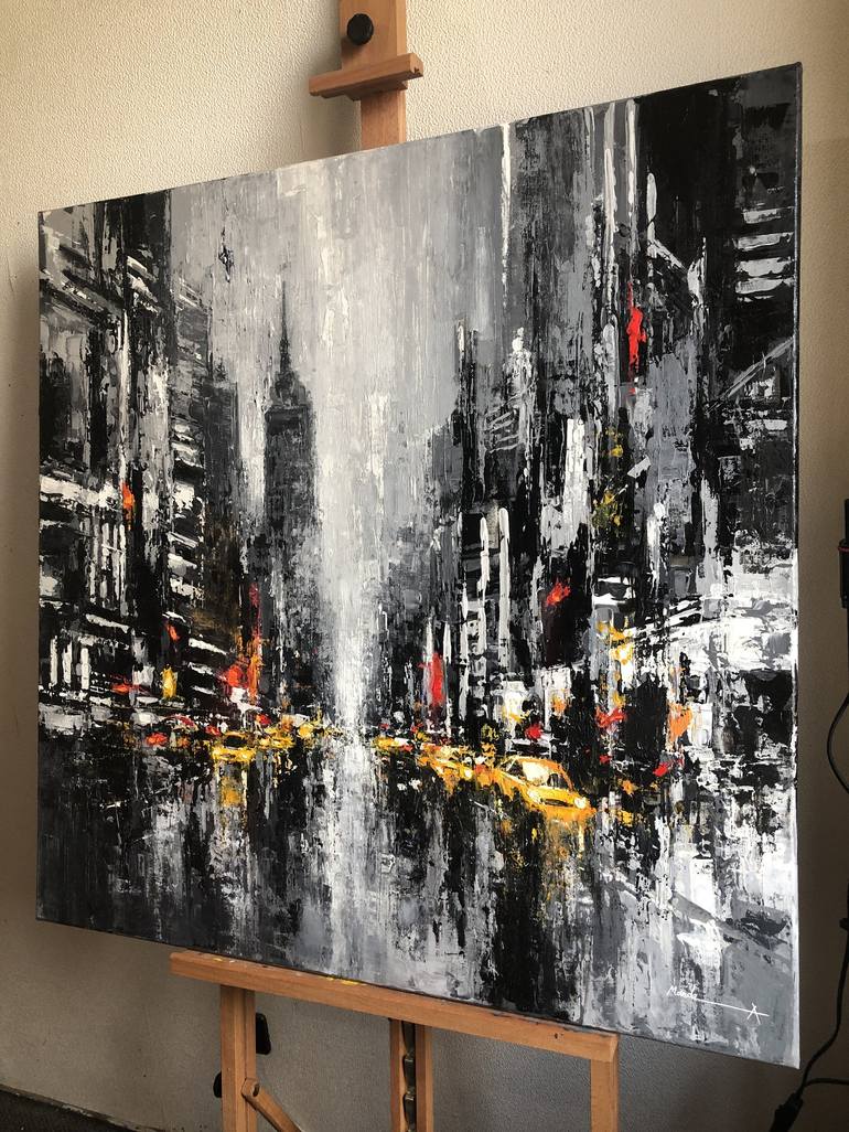 Original Cities Painting by Mande A