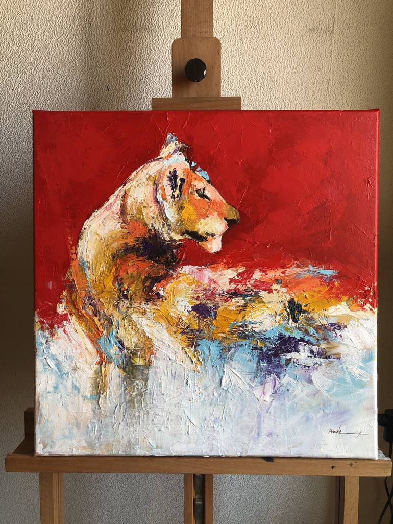 Original Animal Painting by Mande A