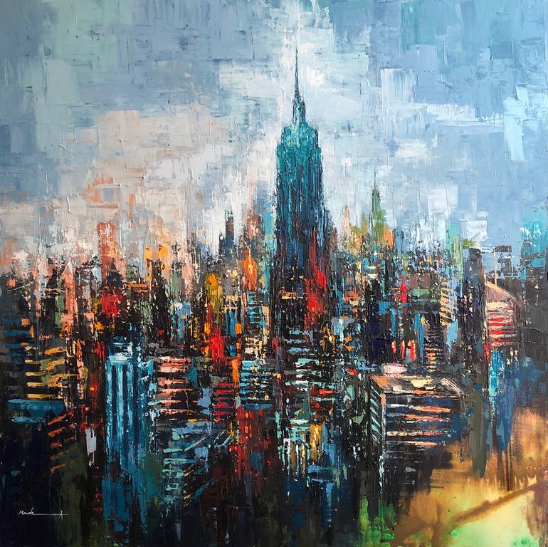 New York Forever Painting by Mande A | Saatchi Art