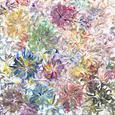 Original Abstract Expressionism Abstract Painting by Menachem Yaffe