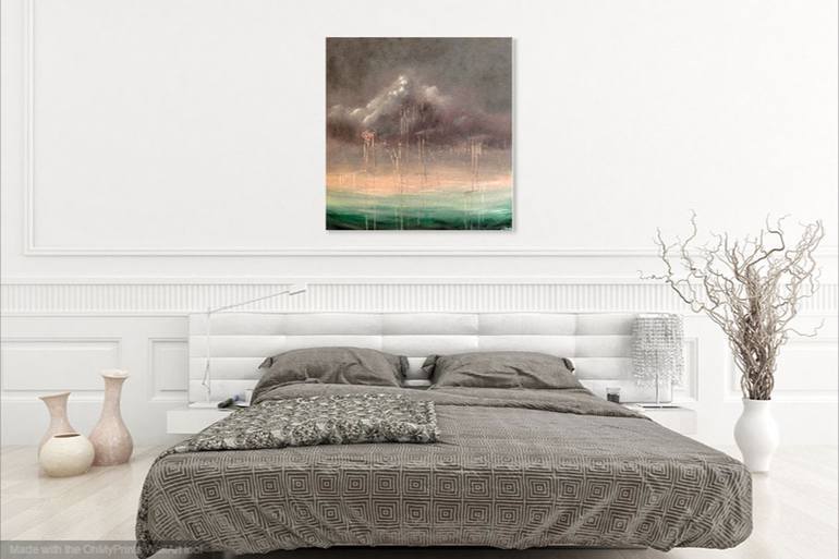 Original Abstract Seascape Painting by Jennifer Chandiram