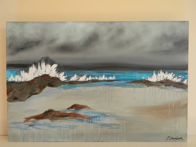 Original Seascape Painting by Jennifer Chandiram