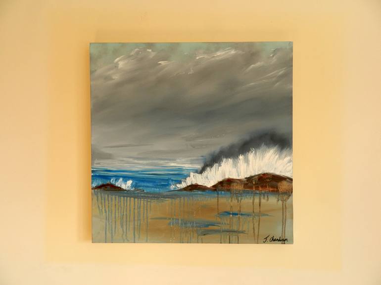 Original Seascape Painting by Jennifer Chandiram