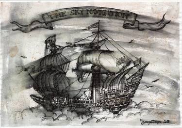 Print of Boat Drawings by Victoria Bereznitskaya