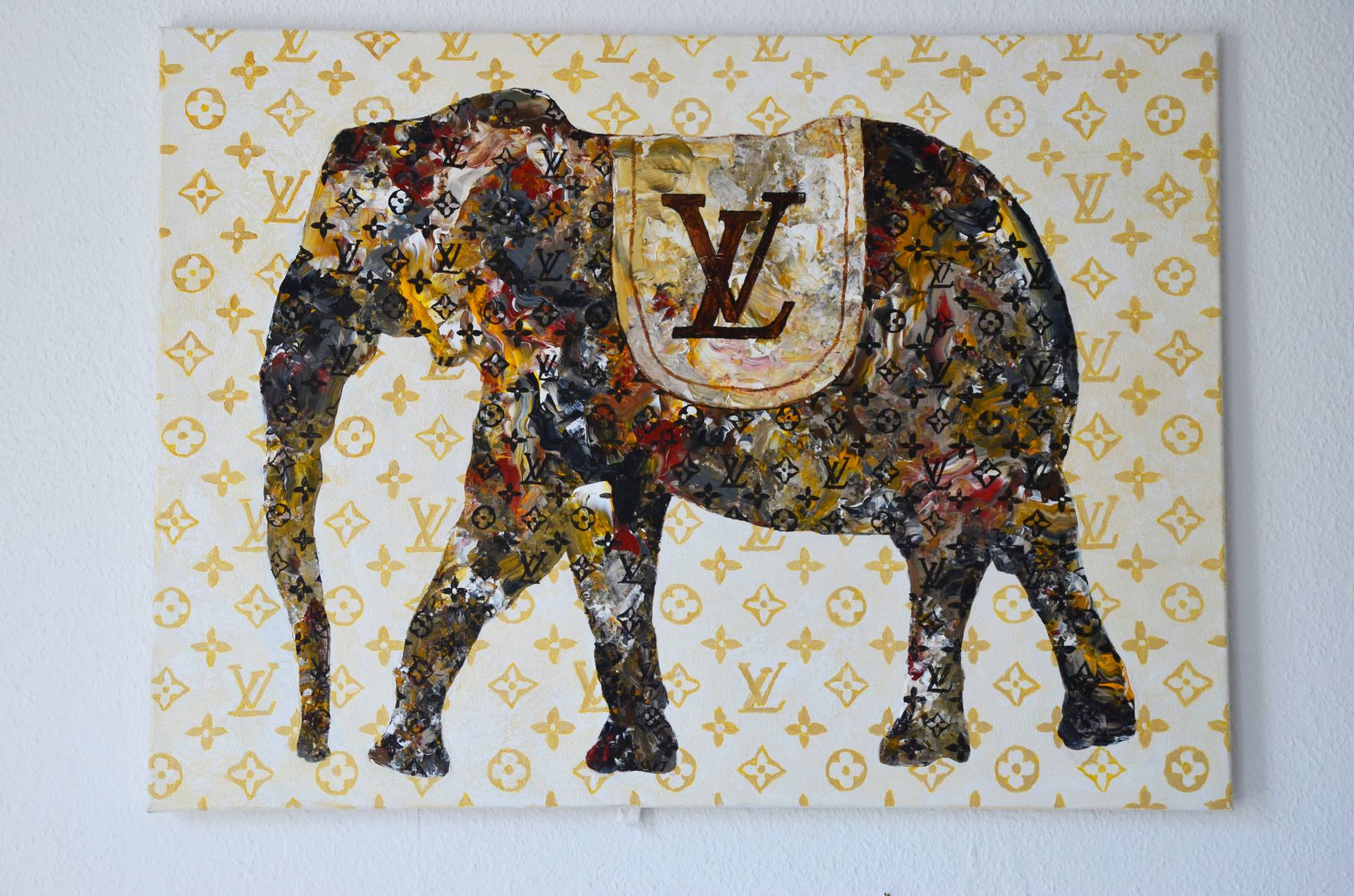 Han Måltid bus Louis Vuitton Elephant Painting by Angel Michael Art | Saatchi Art