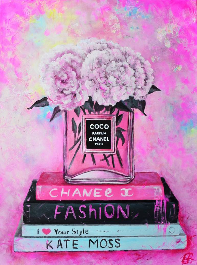 Chanel. Floral Perfume Painting by Angel Michael Art | Saatchi Art