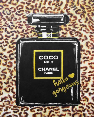 Chanel. Leopard Perfume Painting.Perfume,Paris,leopard,Textured thumb