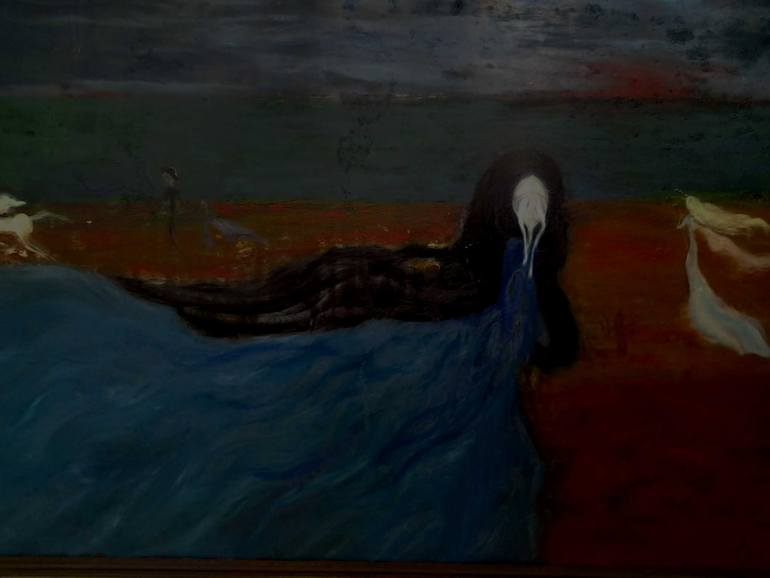 Original Expressionism Abstract Painting by Alina Suleyman