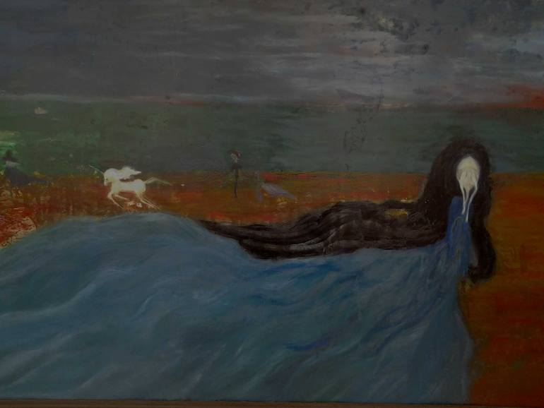 Original Expressionism Abstract Painting by Alina Suleyman