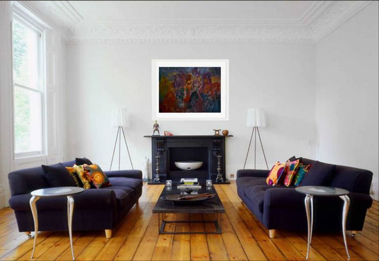 Original Abstract Expressionism Abstract Painting by Alina Suleyman