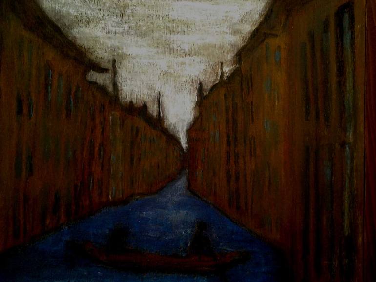 Original Figurative Cities Painting by Alina Suleyman