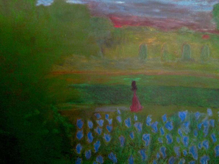 Original Figurative Garden Painting by Alina Suleyman