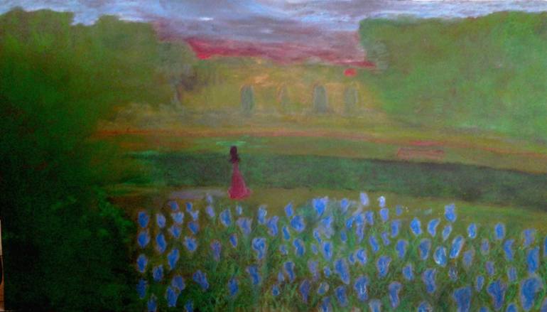 Original Figurative Garden Painting by Alina Suleyman