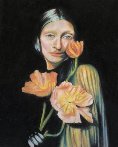 Print of Impressionism Portrait Drawings by Yuliya Lapshyna