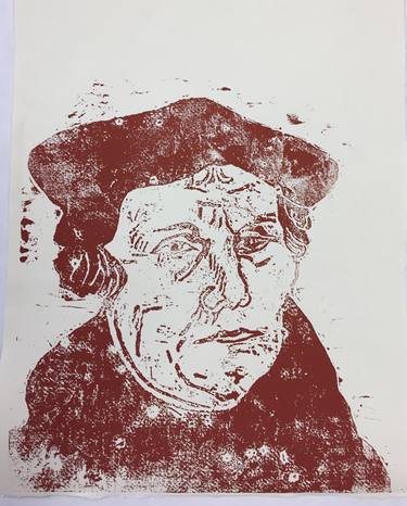 Woodcut Portrait of Martin Luther thumb