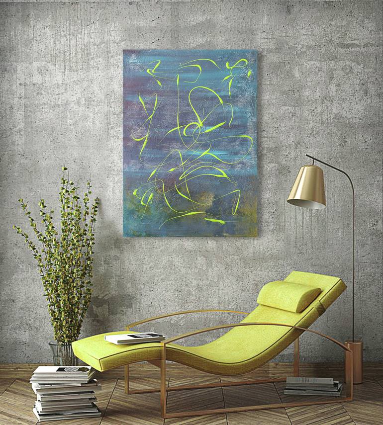 Original Fine Art Abstract Painting by Cornelia Petrea