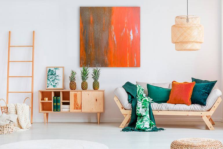 Original Conceptual Abstract Painting by Cornelia Petrea