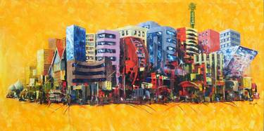 Print of Abstract Expressionism Places Paintings by Mbongeni Mhlongo