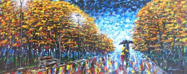 Original Expressionism Landscape Paintings by Mbongeni Mhlongo