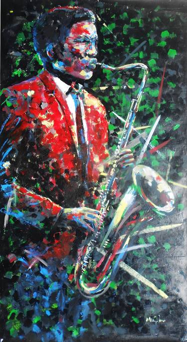 Original Contemporary Music Paintings by Mbongeni Mhlongo