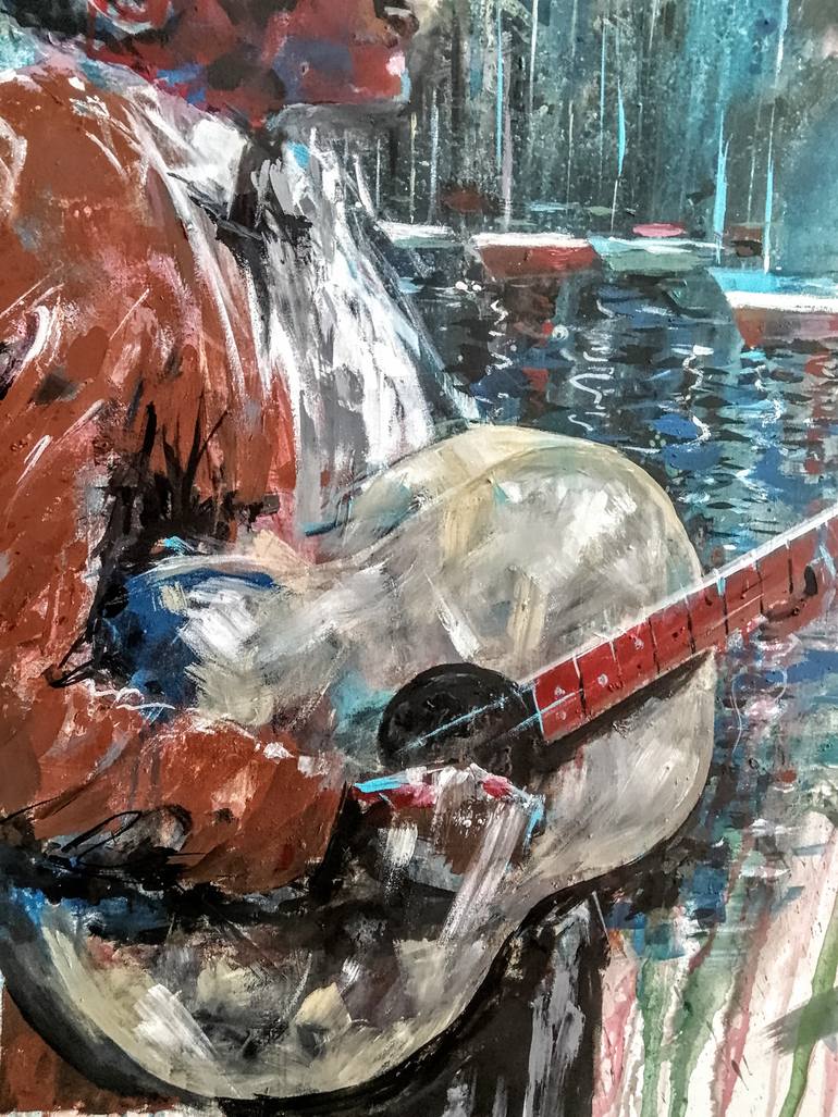 Original Contemporary Music Painting by Mbongeni Mhlongo