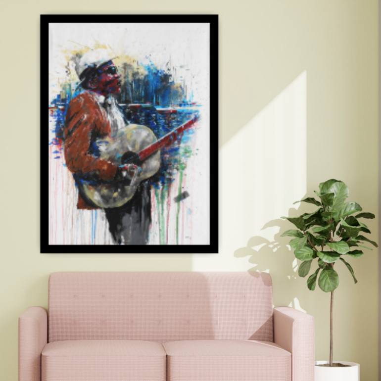 Original Contemporary Music Painting by Mbongeni Mhlongo