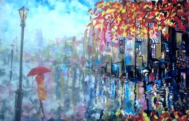 Original Contemporary Cities Painting by Mbongeni Mhlongo