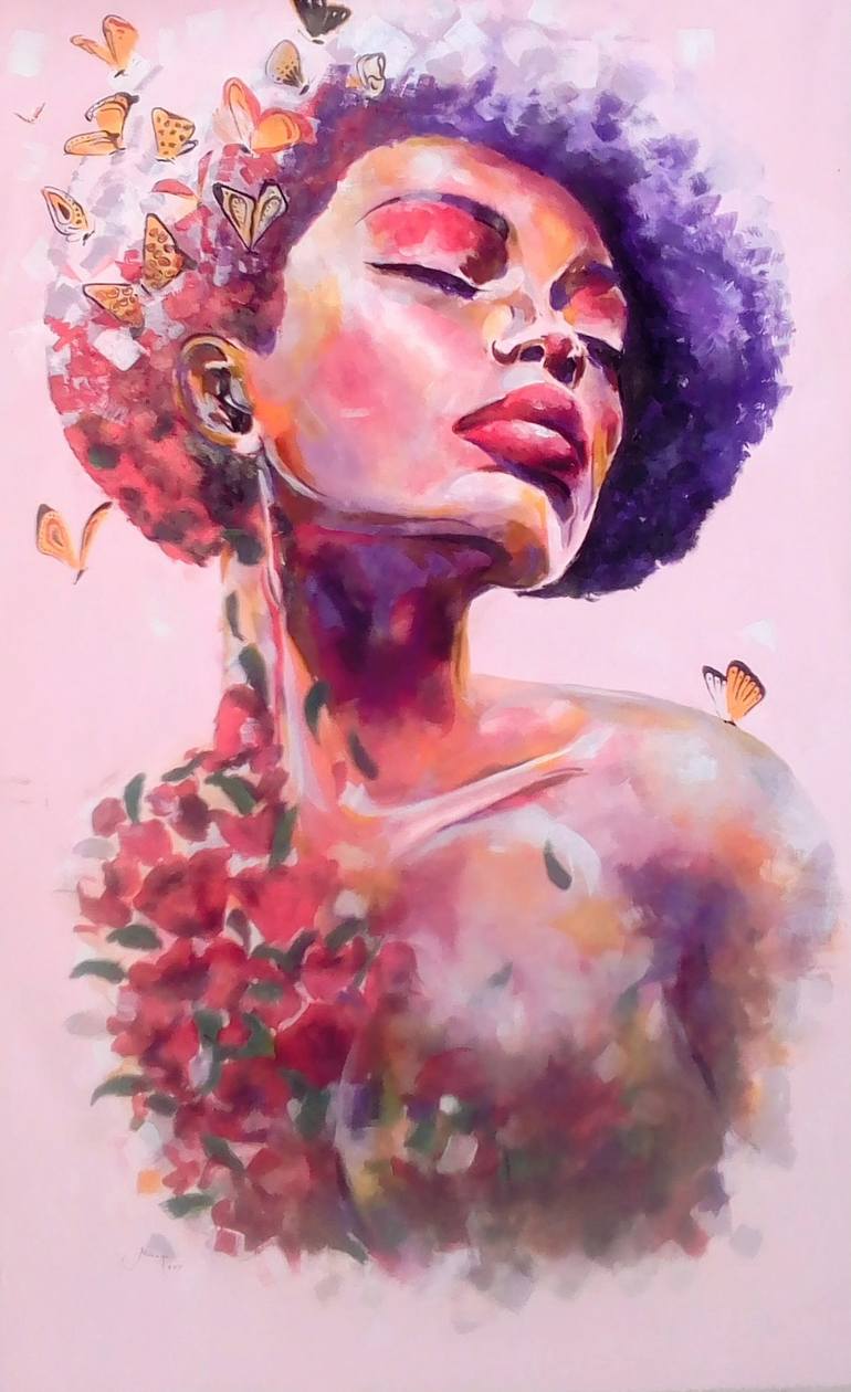 Rhythm of change Painting by Mbongeni Mhlongo | Saatchi Art India