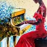 Elegant Pianist by Mbongeni Mhlongo