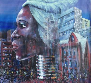 Original Portrait Paintings by Mbongeni Mhlongo