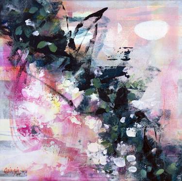 Original Abstract Floral Paintings by Marianne Quinzin