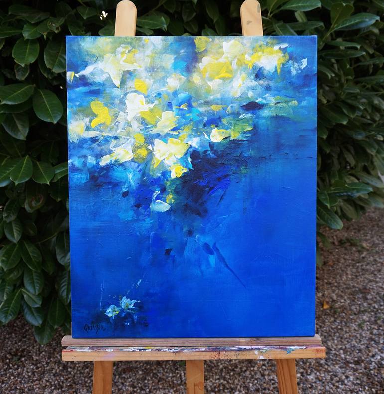 Original Contemporary Floral Painting by Marianne Quinzin