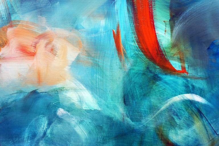 Original Abstract Expressionism Abstract Painting by Marianne Quinzin