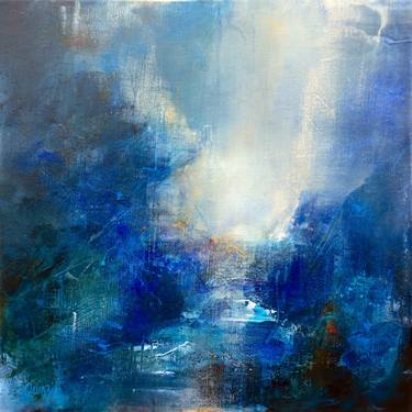 Original Abstract Expressionism Landscape Paintings by Marianne Quinzin