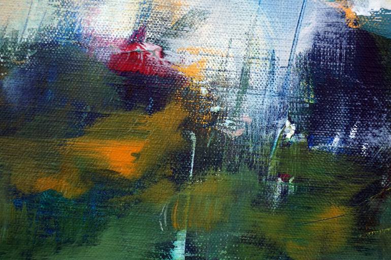 Original Abstract Landscape Painting by Marianne Quinzin