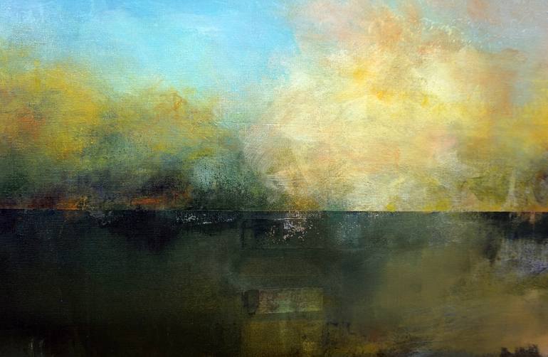 Original Abstract Landscape Painting by Marianne Quinzin