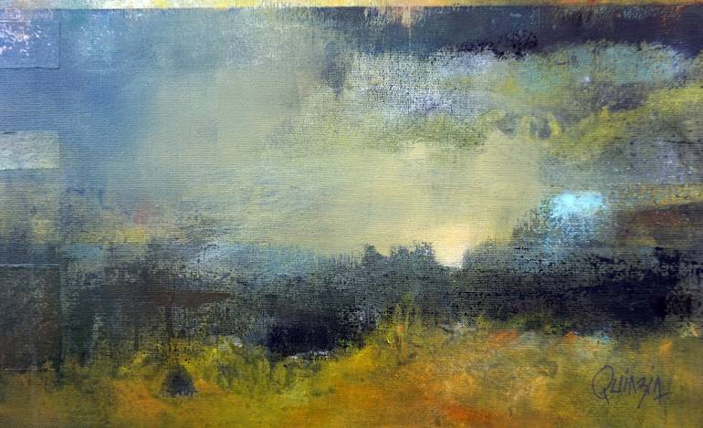 Original Abstract Landscape Painting by Marianne Quinzin