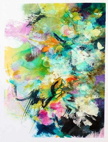 Print of Abstract Expressionism Botanic Paintings by Marianne Quinzin