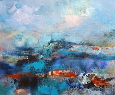 Original Abstract Seascape Paintings by Marianne Quinzin