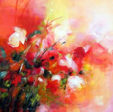 Print of Abstract Floral Paintings by Marianne Quinzin