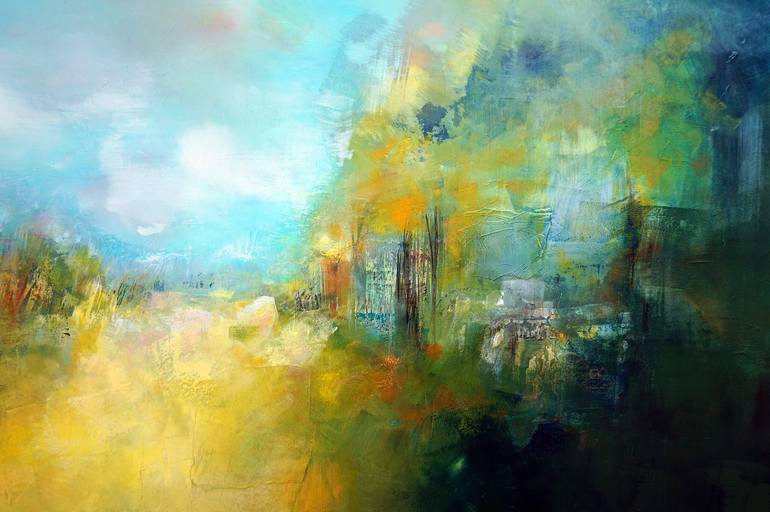Original Impressionism Landscape Painting by Marianne Quinzin