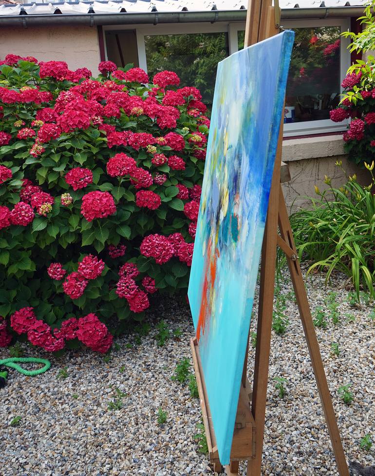 Original Impressionism Floral Painting by Marianne Quinzin