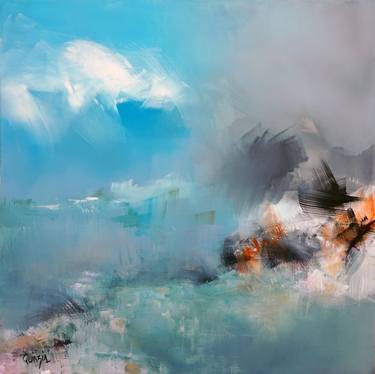 Print of Abstract Seascape Paintings by Marianne Quinzin