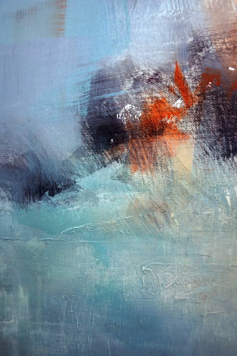 Original Abstract Seascape Painting by Marianne Quinzin